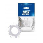 Эластичное эрекционное кольцо с шишечками и шипами - Sex Expert - в Норильске купить с доставкой
