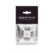 Эластичное эрекционное кольцо с черными «ресничками» - Sextaz - в Норильске купить с доставкой