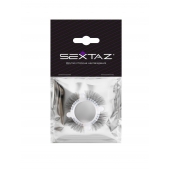 Эластичное кольцо с «ресничками» и 4 шариками - Sextaz - в Норильске купить с доставкой