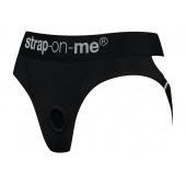Черные трусики для насадок Heroine Lingerie Harness - size XL - Strap-on-me - купить с доставкой в Норильске