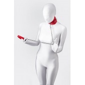 Красный ошейник с подкладкой из меха - ToyFa - купить с доставкой в Норильске