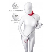 Красный ошейник с подкладкой из меха - ToyFa - купить с доставкой в Норильске