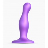 Фиолетовая насадка Strap-On-Me Dildo Plug Curvy size S - Strap-on-me - купить с доставкой в Норильске