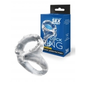 Прозрачное двойное эрекционное кольцо - Sex Expert - в Норильске купить с доставкой