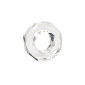 Прозрачное эрекционное кольцо в форме гайки - Sex Expert - в Норильске купить с доставкой