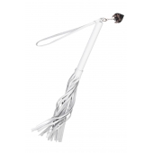 Белая кожаная плеть - 50 см. - Pecado - купить с доставкой в Норильске