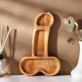 Деревянное блюдо для подачи в форме члена (25 х 16,5 х 1,7 см) - Сима-Ленд - купить с доставкой в Норильске