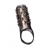 Дымчатая насадка на пенис с выпуклостями - 12 см. - Sex Expert - в Норильске купить с доставкой