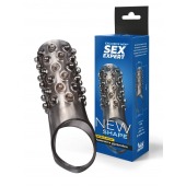 Дымчатая насадка на пенис с выпуклостями - 12 см. - Sex Expert - в Норильске купить с доставкой