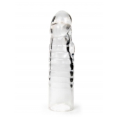 Прозрачная закрытая насадка на член - 15 см. - Sex Expert - в Норильске купить с доставкой