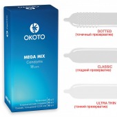 Презервативы OKOTO Mega Mix - 18 шт. - Sitabella - купить с доставкой в Норильске