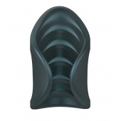 Серый сквозной мастурбатор с вибрацией Manwan Starter - Manwan - в Норильске купить с доставкой