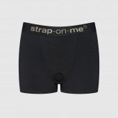 Черные трусики-боксеры для фиксации насадок Strap-on-me Harness Lingerie Allure - size S - Strap-on-me - купить с доставкой в Норильске