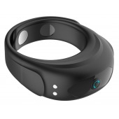 Черное эрекционное виброкольцо на ремешках - Boys of Toys - в Норильске купить с доставкой