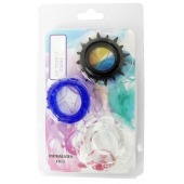 Набор из 3 эрекционных колец разного цвета и рельефа - Boys of Toys - в Норильске купить с доставкой