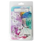 Набор из 3 эрекционных прозрачных колец - Boys of Toys - в Норильске купить с доставкой