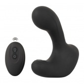 Черная анальная вибропробка с функцией расширения RC Butt Plug with 3 functions - Orion - в Норильске купить с доставкой