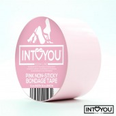 Розовый скотч для фиксации Non-Sticky Bondage Tape - 15 м. - Intoyou - купить с доставкой в Норильске