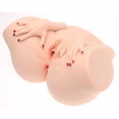 Телесный мастурбатор-полуторс Barbie - Naked Factory - в Норильске купить с доставкой