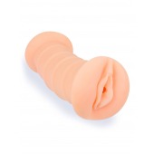 Телесный двусторонний мастурбатор с вибропулей и эрекционными кольцами в комплекте - Sexy Girl - в Норильске купить с доставкой