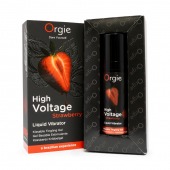 Жидкий вибратор Orgie High Voltage Strawberry - 15 мл. - ORGIE - купить с доставкой в Норильске