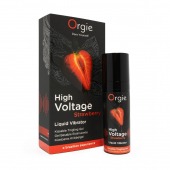 Жидкий вибратор Orgie High Voltage Strawberry - 15 мл. - ORGIE - купить с доставкой в Норильске