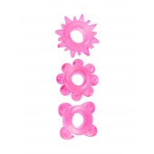 Комплект из 3 розовых эрекционных колец - Erowoman-Eroman - в Норильске купить с доставкой