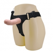 Реалистичный страпон-фаллоимитатор на трусиках Ultra Passionate Harness - 15 см. - Baile - купить с доставкой в Норильске