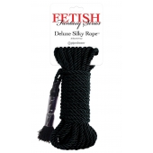 Черная веревка для фиксации Deluxe Silky Rope - 9,75 м. - Pipedream - купить с доставкой в Норильске