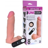 Фаллическая насадка Харнесс UNICOCK 8  с вибрацией - 20 см. - LOVETOY (А-Полимер) - купить с доставкой в Норильске