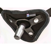 Страпон с 2 насадками и вибрацией UniStrap - 20 и 18 см. - LOVETOY (А-Полимер) - купить с доставкой в Норильске