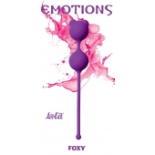 Фиолетовые вагинальные шарики Emotions Foxy - Lola Games