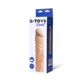 Насадка с ярко выраженной головкой и рельефным стволом - 19 см. - A-toys - в Норильске купить с доставкой
