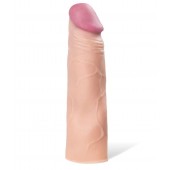 Реалистичная насадка с ярко выраженной головкой - 16,5 см. - A-toys - в Норильске купить с доставкой