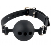 Силиконовый кляп-шар с отверстиями для дыхания Silicone Breathable Ball Gag Small - Pipedream - купить с доставкой в Норильске