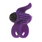 Эрекционное кольцо с подхватом мошонки и стимуляцией клитора Bullet Lastic Ring - Adrien Lastic - в Норильске купить с доставкой