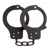 Чёрные наручники из листового металла BONDX METAL CUFFS BLACK - Dream Toys - купить с доставкой в Норильске