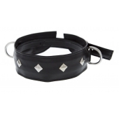 Полиуретановый ошейник с пуклями и D-кольцами Collar with Studs - Blush Novelties - купить с доставкой в Норильске