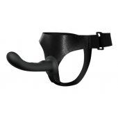 Страпон с изогнутой головкой Ultra Harness Curvy Dildo - 15,8 см. - Baile - купить с доставкой в Норильске
