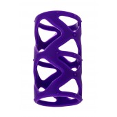 Фиолетовая насадка-сетка на пенис - 7,5 см. - A-toys - в Норильске купить с доставкой