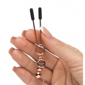 Золотистые зажимы для сосков и клитора All Sensation Nipple and Clitoral Chain - Fifty Shades of Grey - купить с доставкой в Норильске