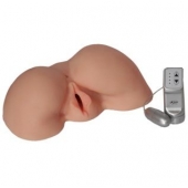 Телесная вибровагина из киберкожи с выносным пультом - LOVETOY (А-Полимер) - в Норильске купить с доставкой