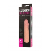 Телесная насадка-удлинитель Extension sleeve - 17 см. - Sitabella - в Норильске купить с доставкой