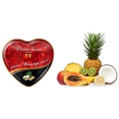 Массажная свеча с ароматом экзотических фруктов Bougie Massage Candle - 35 мл. - Plaisir Secret - купить с доставкой в Норильске