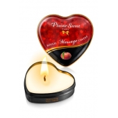 Массажная свеча с ароматом персика Bougie Massage Candle - 35 мл. - Plaisir Secret - купить с доставкой в Норильске