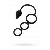 Тройное эрекционное кольцо с анальным хвостом Drop S-size - Erotist Adult Toys - в Норильске купить с доставкой