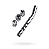 Металлический анальный душ с тремя насадками - ToyFa - купить с доставкой в Норильске