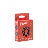 Чёрное эрекционное кольцо Rings Bubbles - Lola Games - в Норильске купить с доставкой