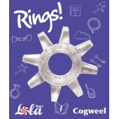Прозрачное эрекционное кольцо Rings Cogweel - Lola Games - в Норильске купить с доставкой