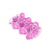 Розовая насадка на пенис Rings Armour - Lola Games - в Норильске купить с доставкой